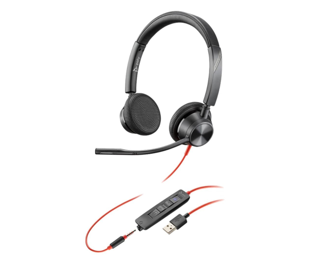 Poly Blackwire 3325 MS USB-A  + jack 3,5mm - 1227141 - zdjęcie 2